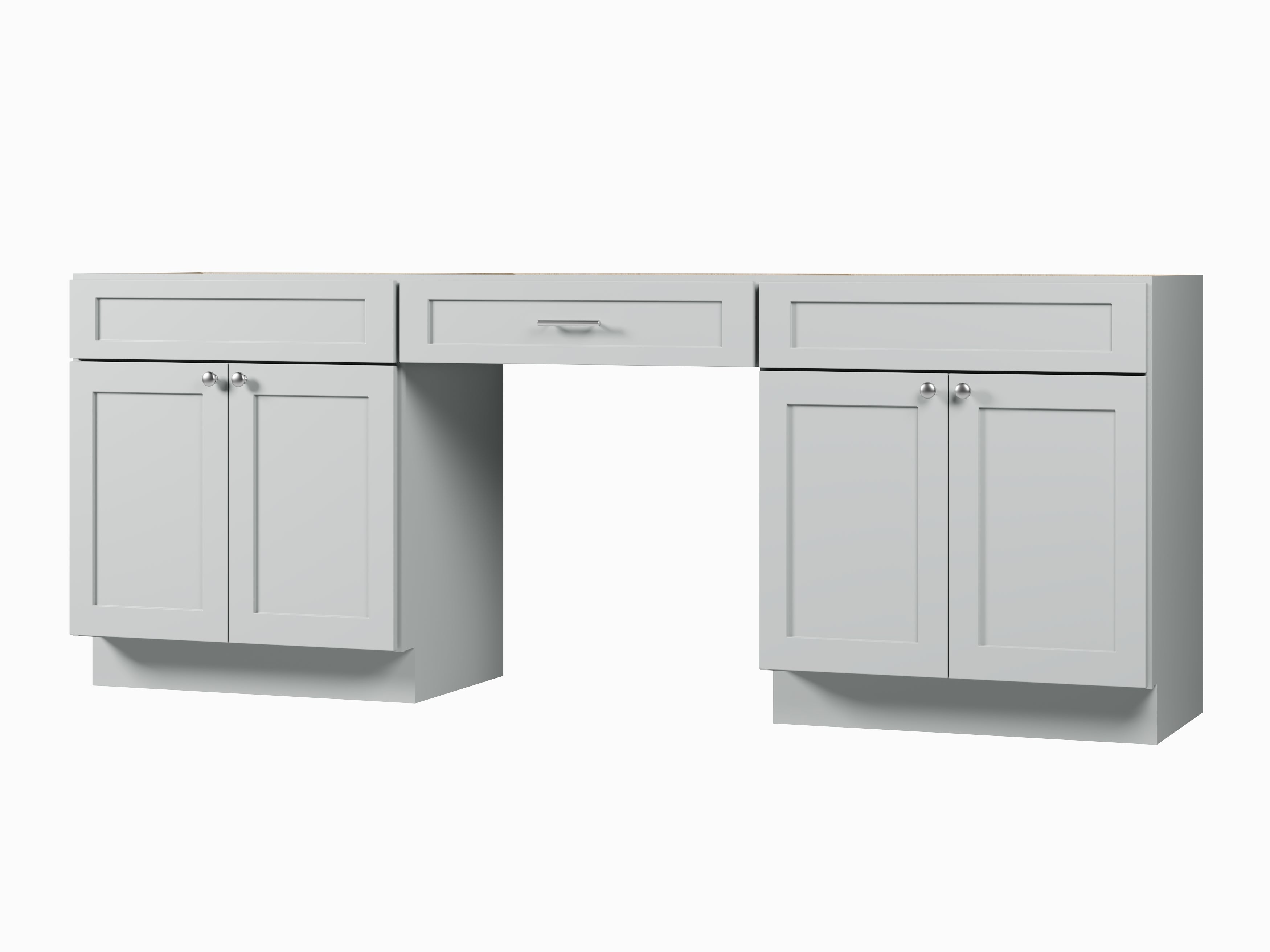90'' Double Bathroom Vanity Base Only