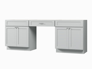 90'' Double Bathroom Vanity Base Only