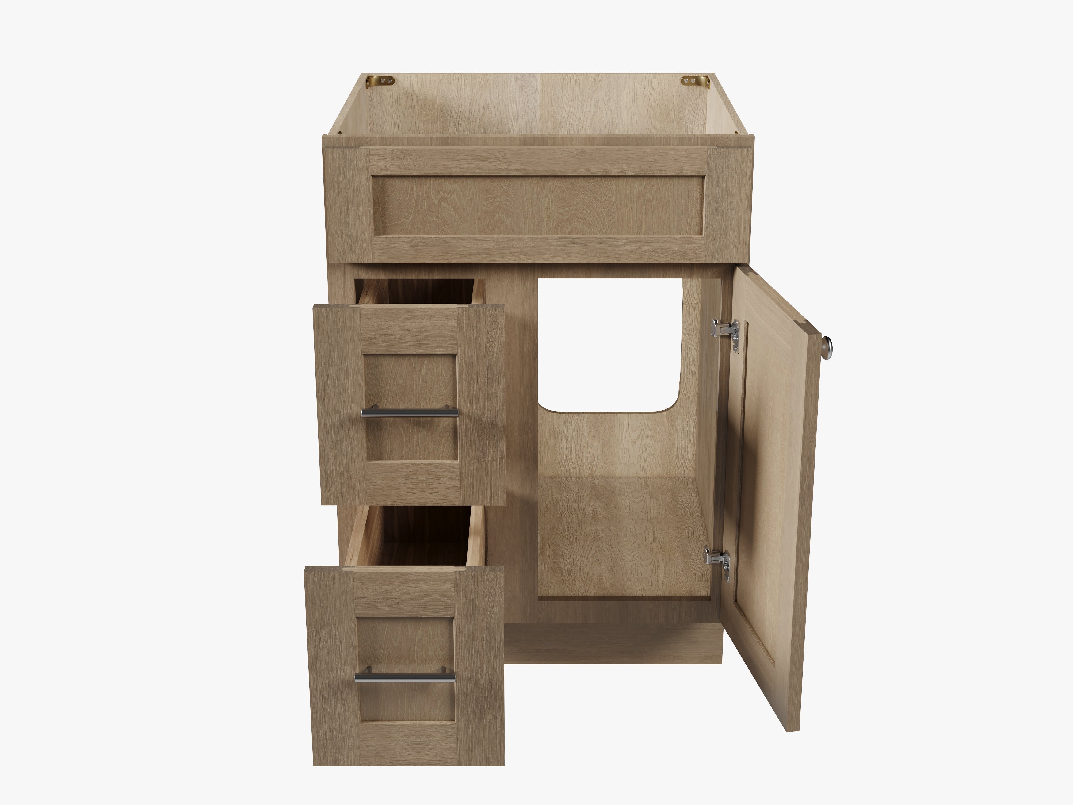 24'' Single Bathroom Vanity Base Only Drawer left