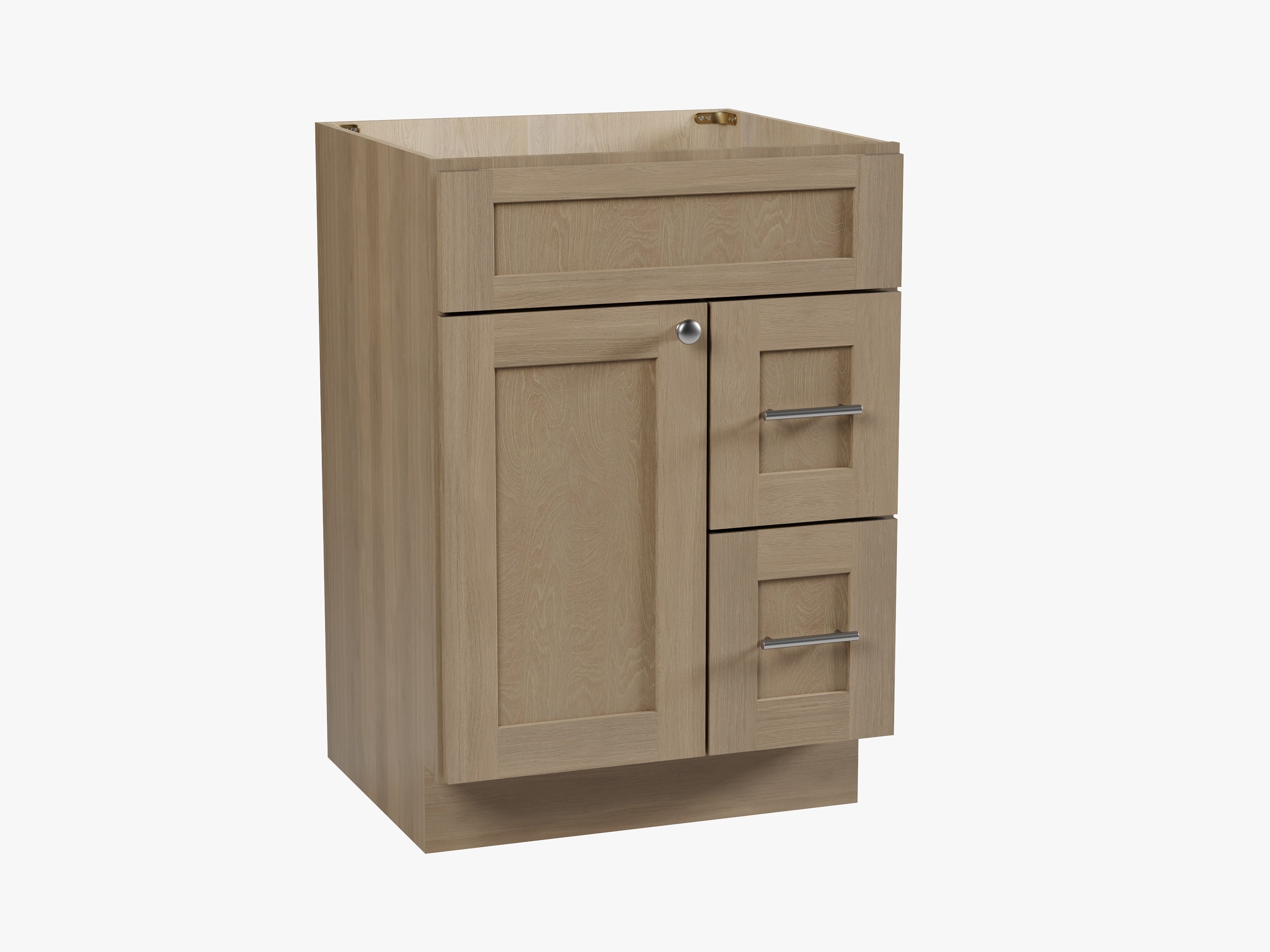 24'' Single Bathroom Vanity Base Only Drawer Right