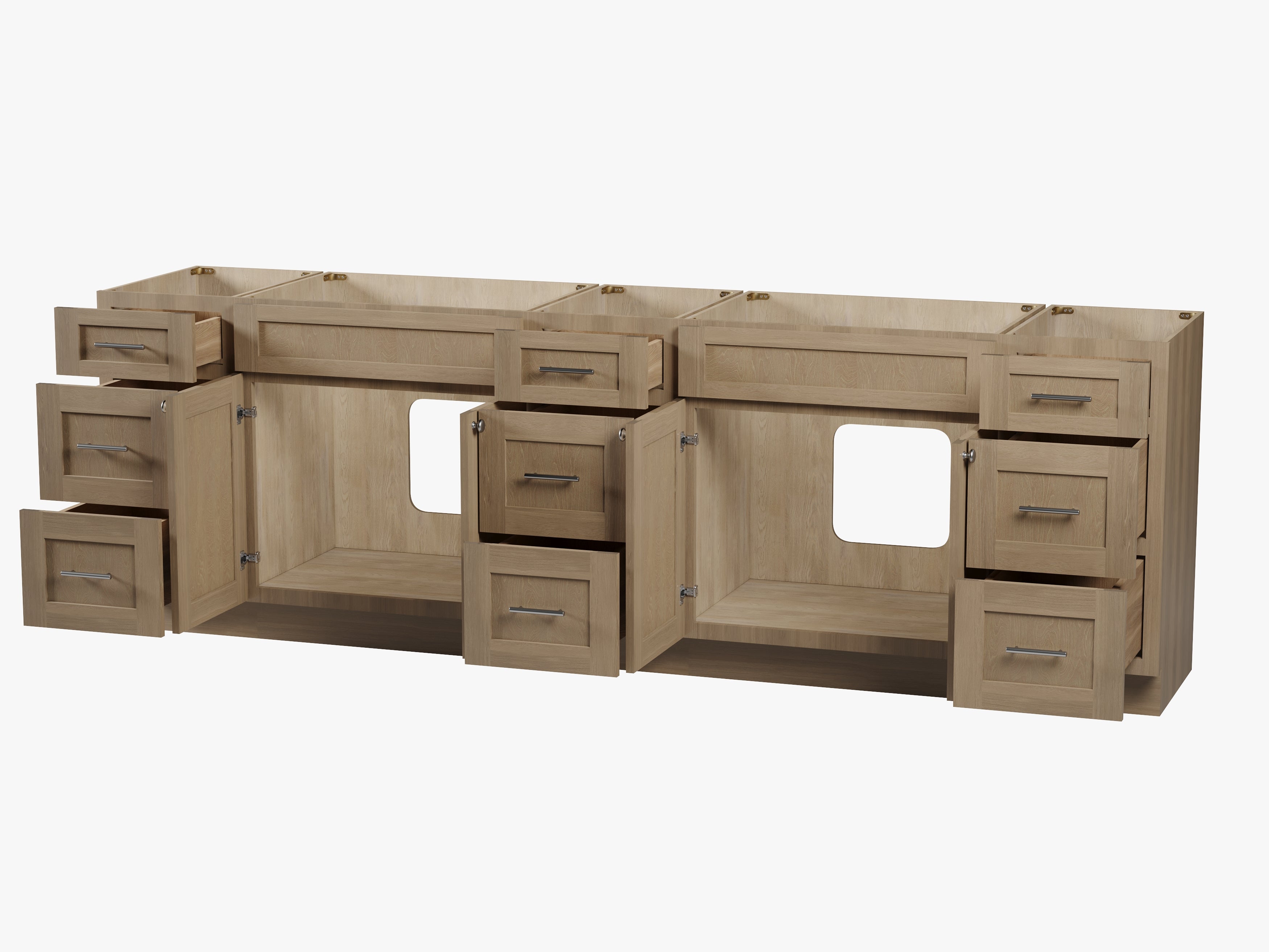 Disar 105'' Double Bathroom Vanity Base only