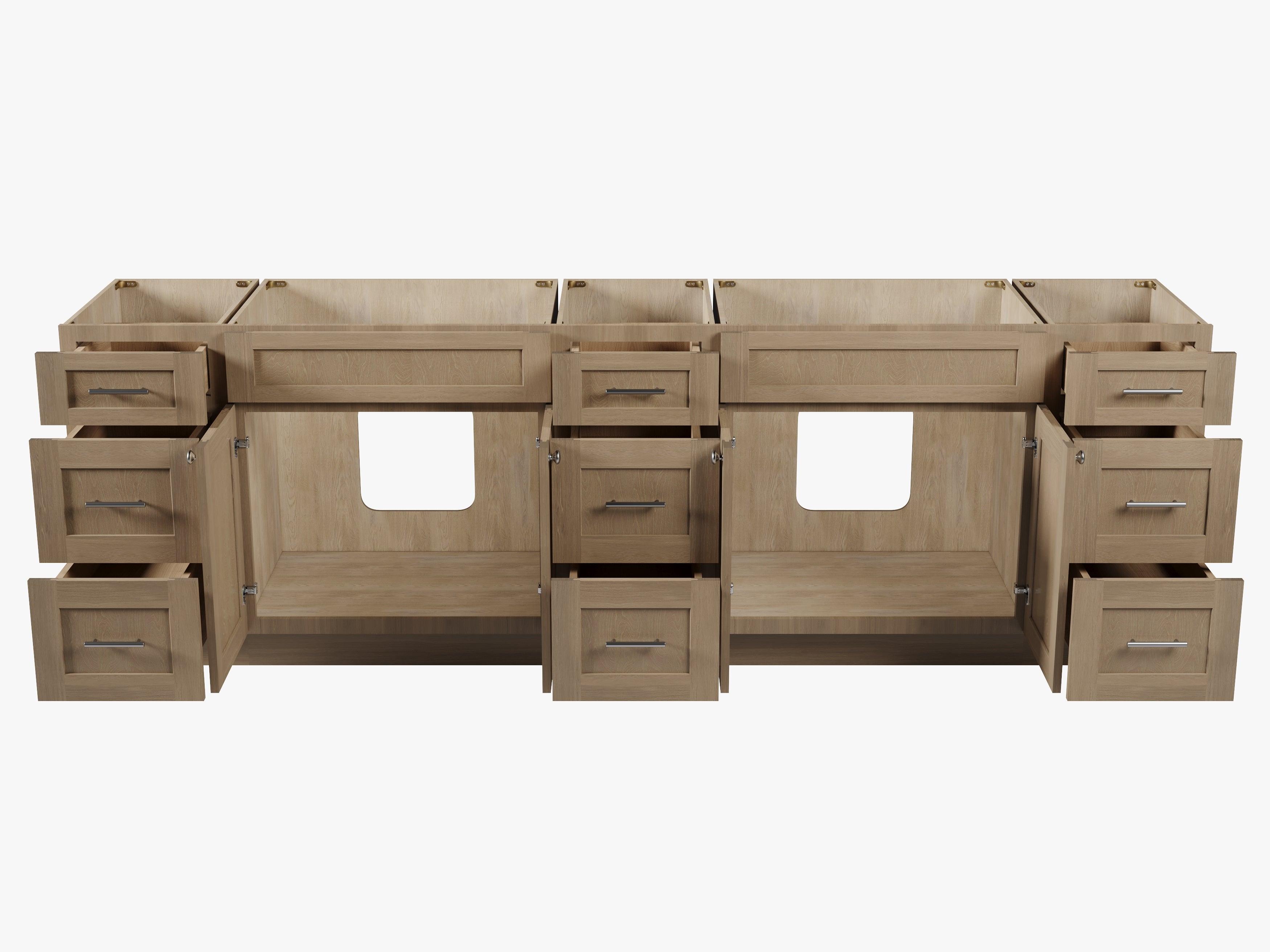 Disar 105'' Double Bathroom Vanity Base only