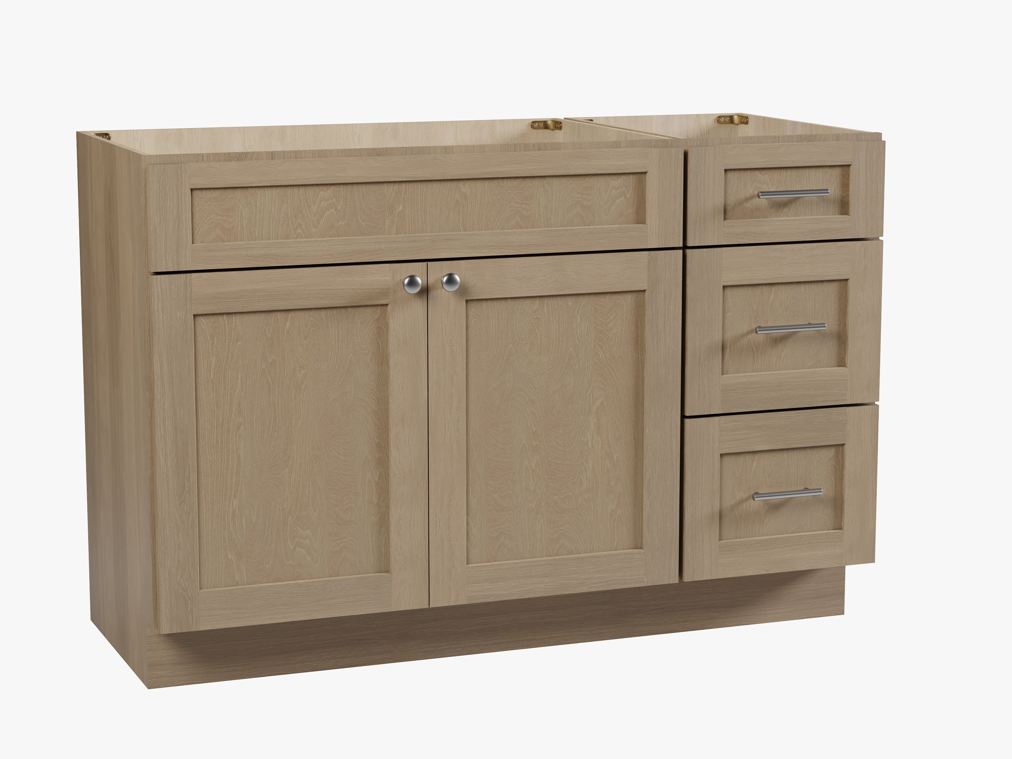 Disar 51" Single Bathroom Vanity Base Only in White