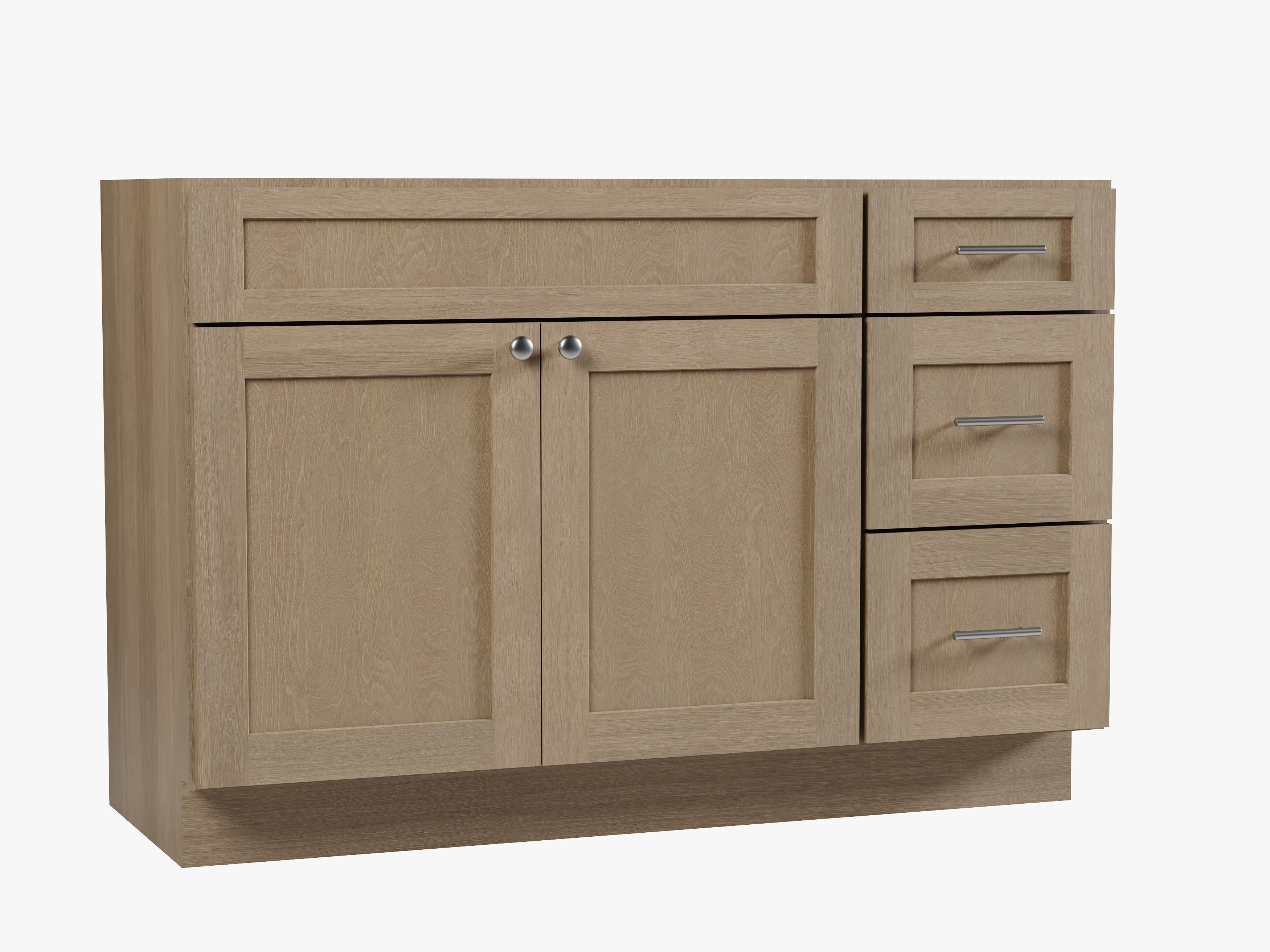 Disar 51" Single Bathroom Vanity Base Only in White