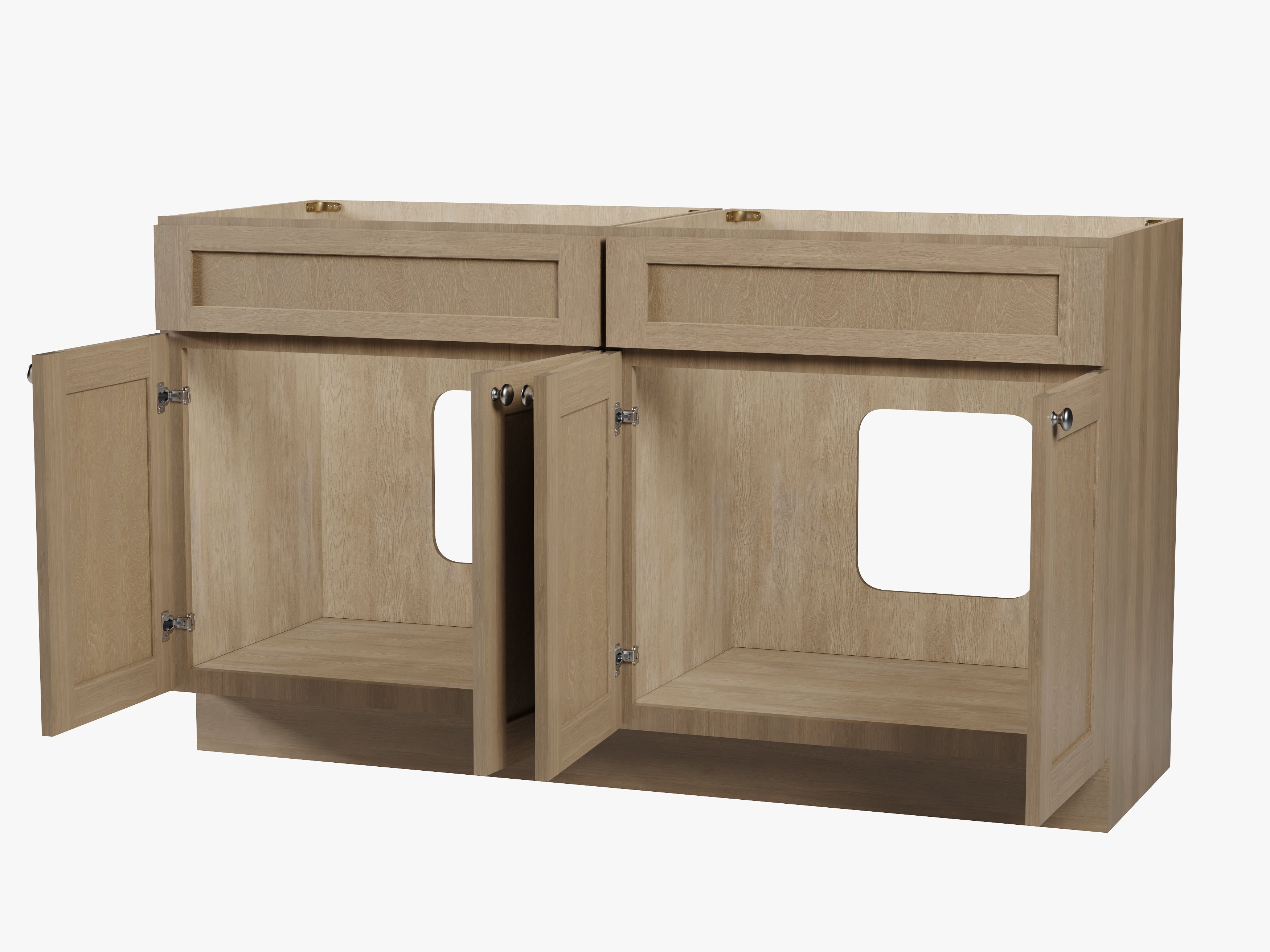 Disar 60'' Double Bathroom Vanity Base Only