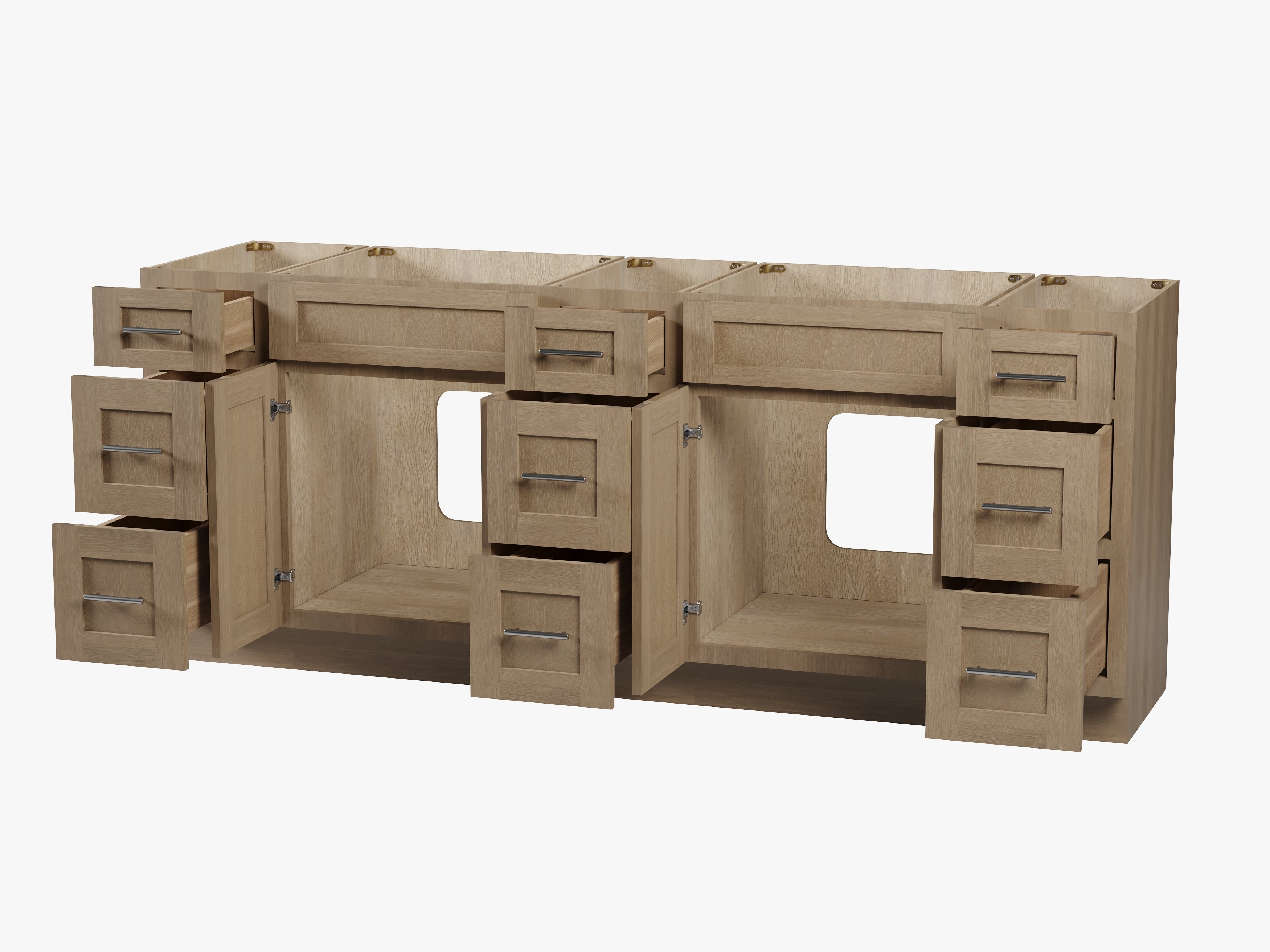 84 Double Bathroom Vanity Base Only