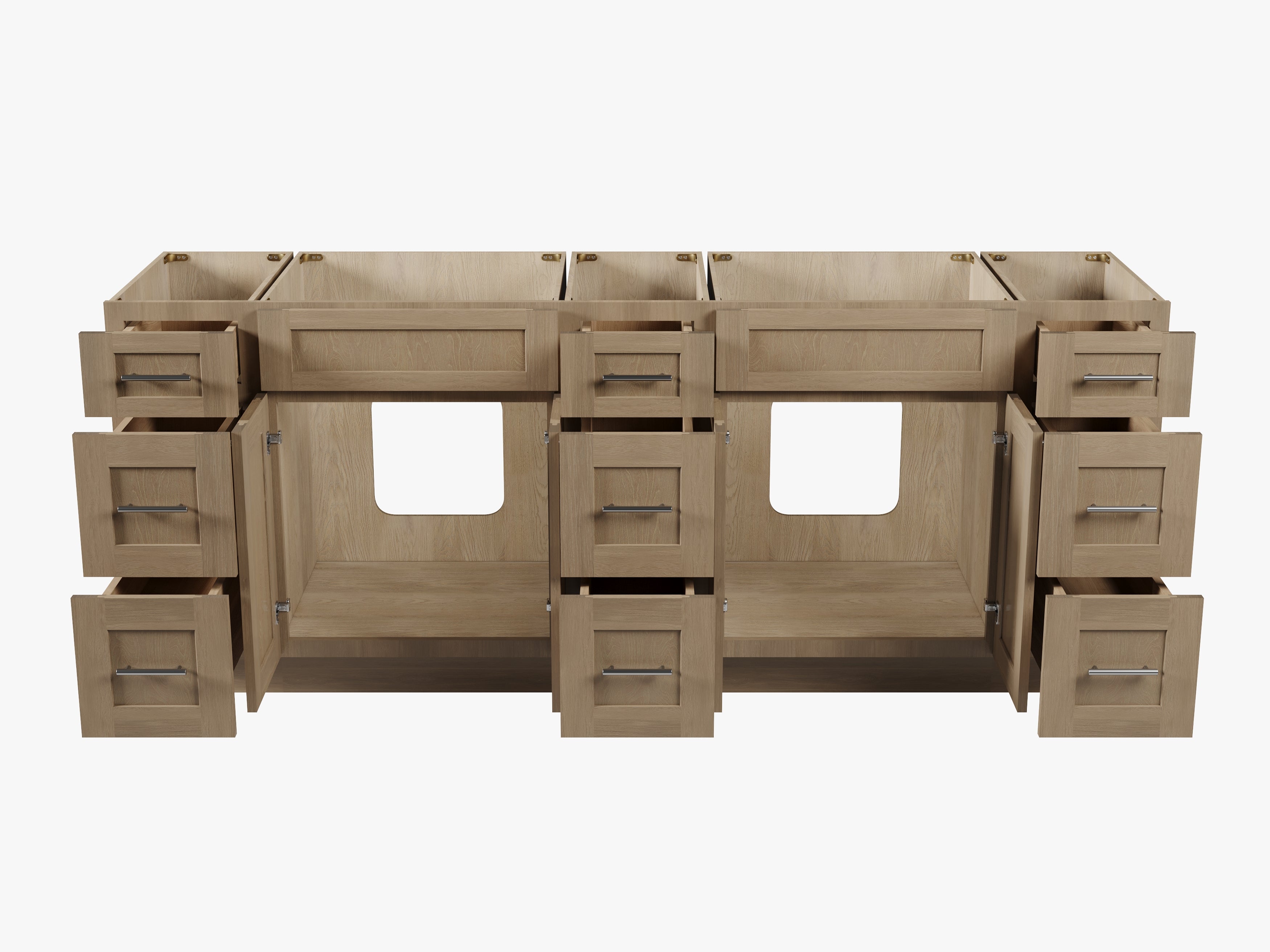 84 Double Bathroom Vanity Base Only