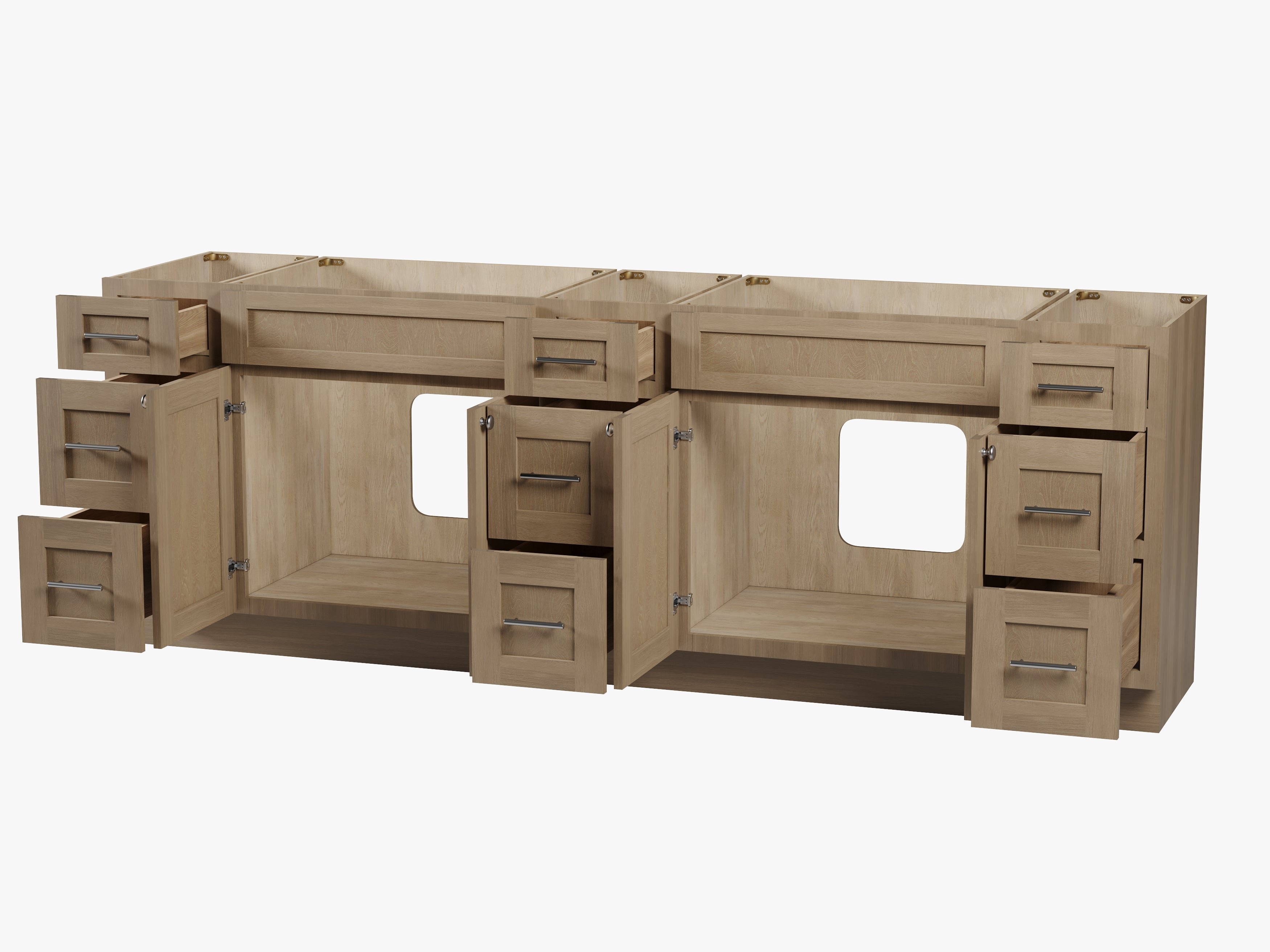 Disar 96" Double Bathroom Vanity Base