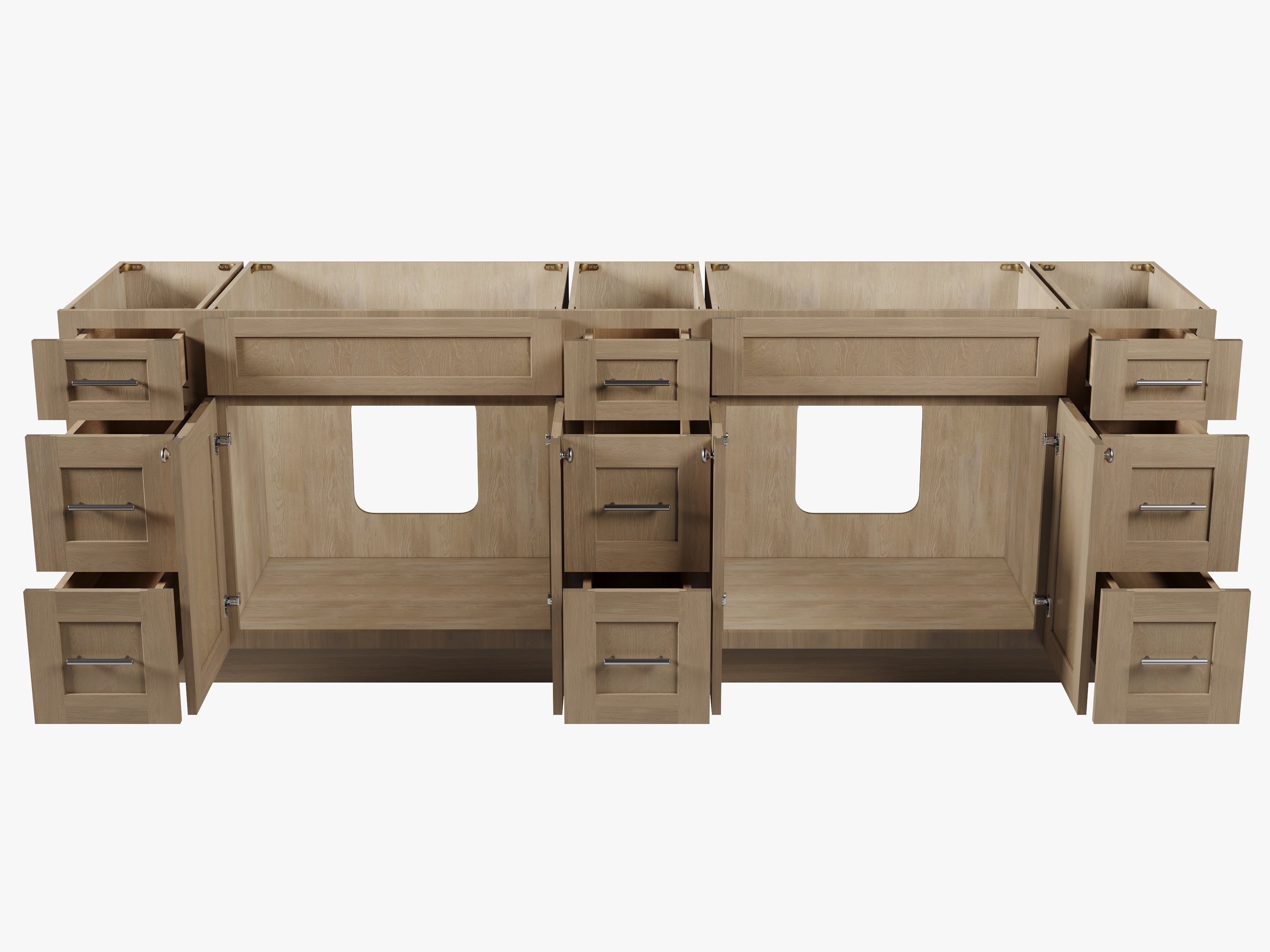 Disar 96" Double Bathroom Vanity Base