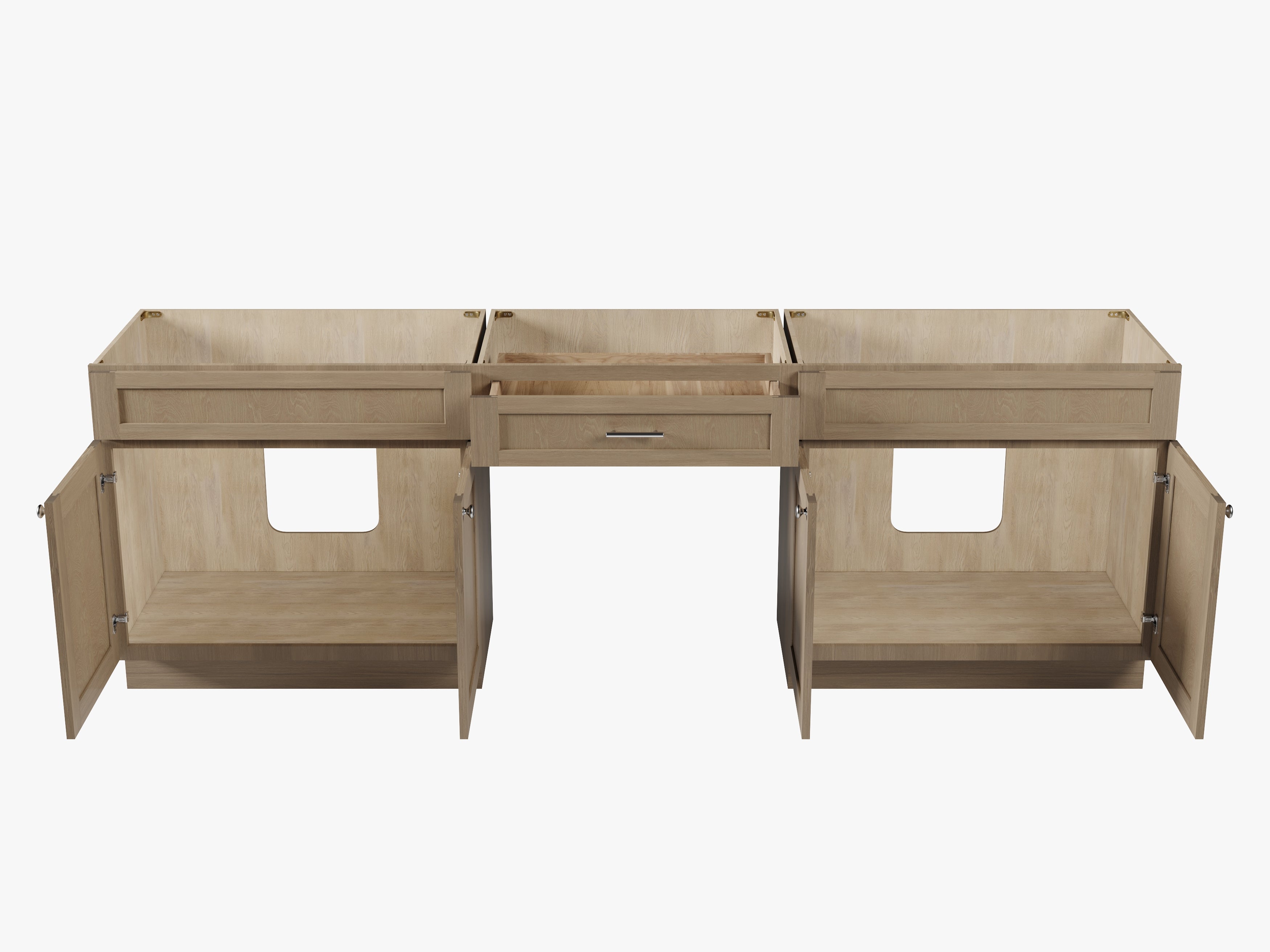 102" Double Bathroom Vanity Base Only