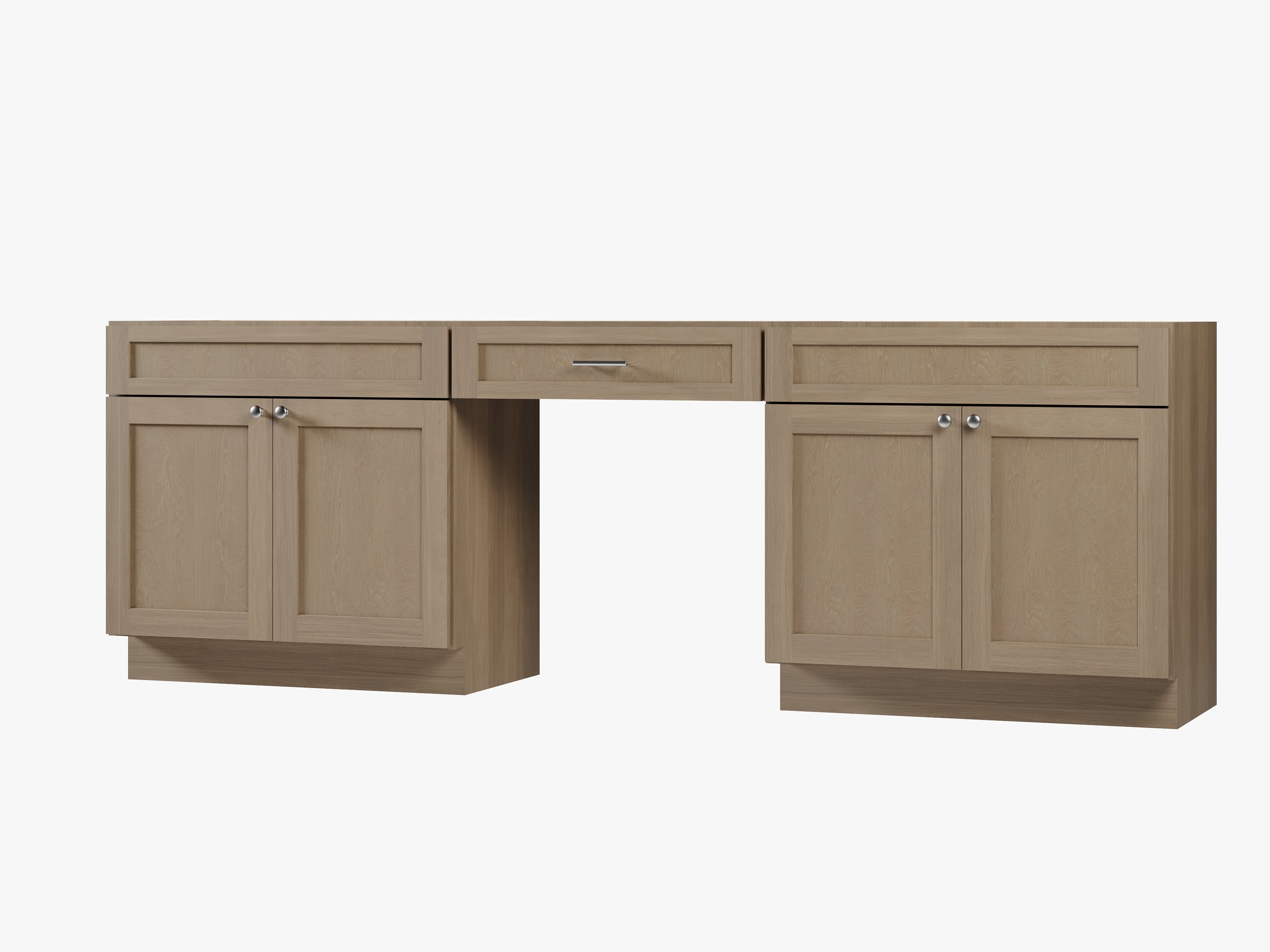102" Double Bathroom Vanity Base Only
