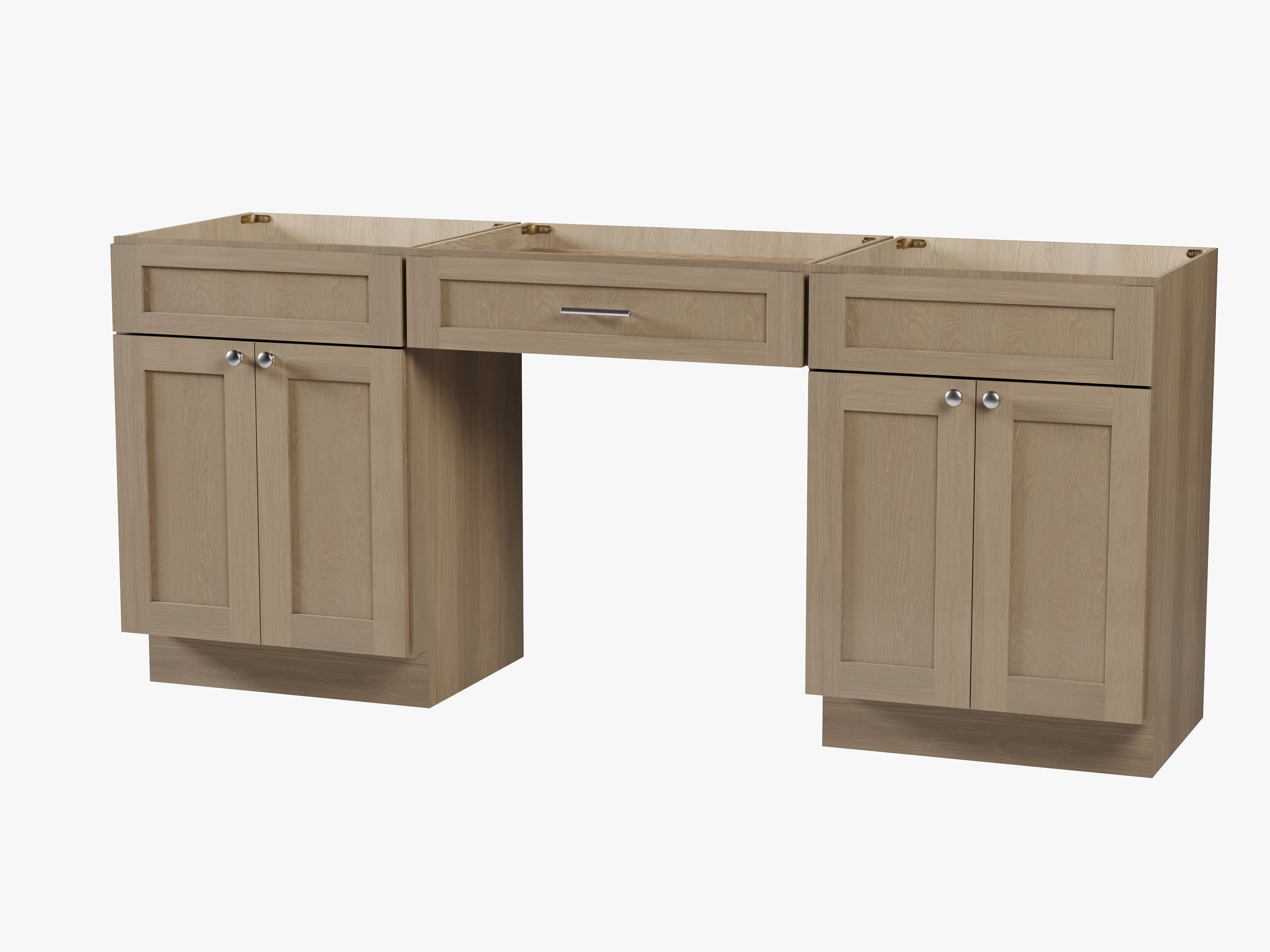 78" Double Bathroom Vanity Base Only