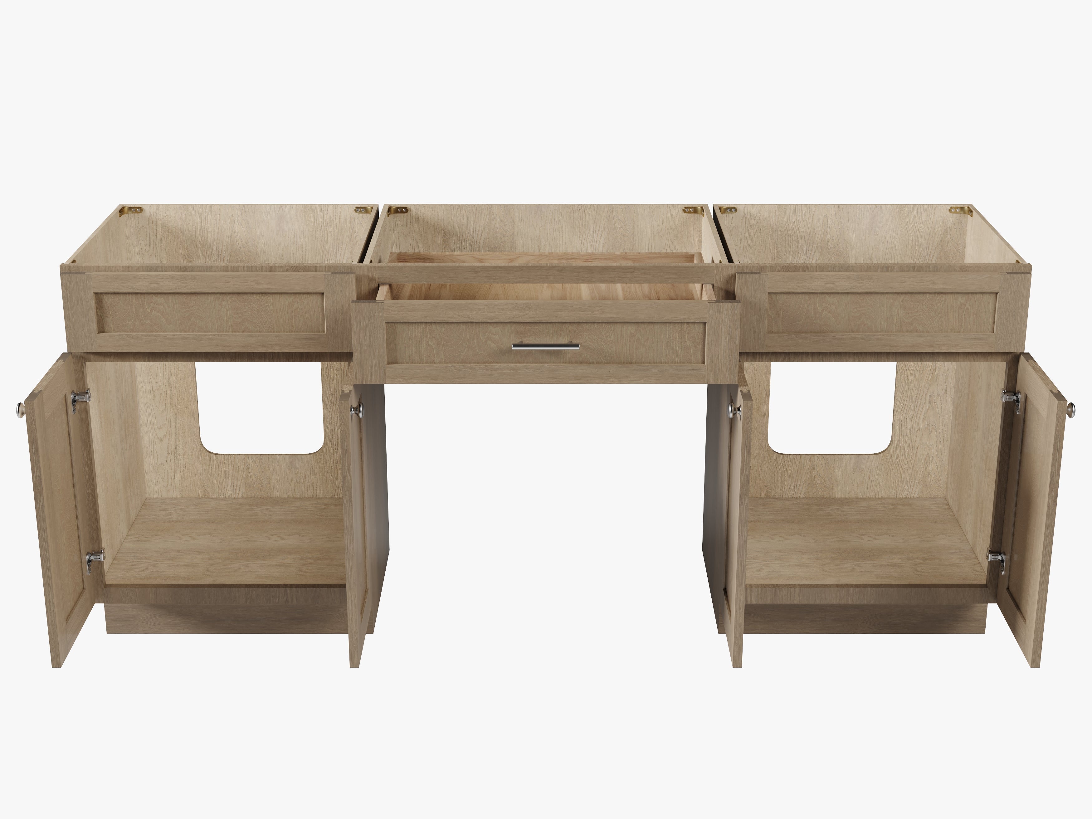 78" Double Bathroom Vanity Base Only