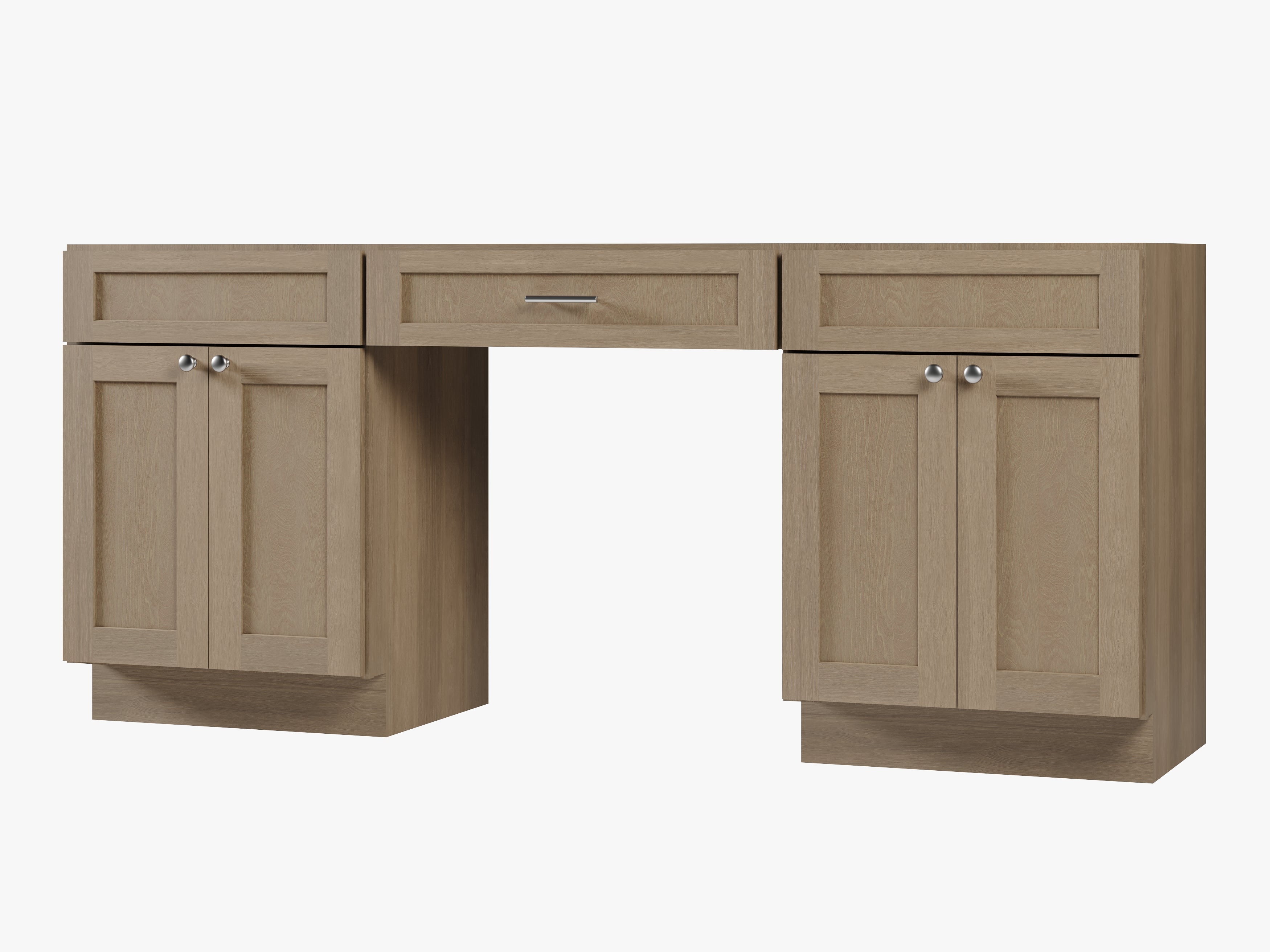 78" Double Bathroom Vanity Base Only
