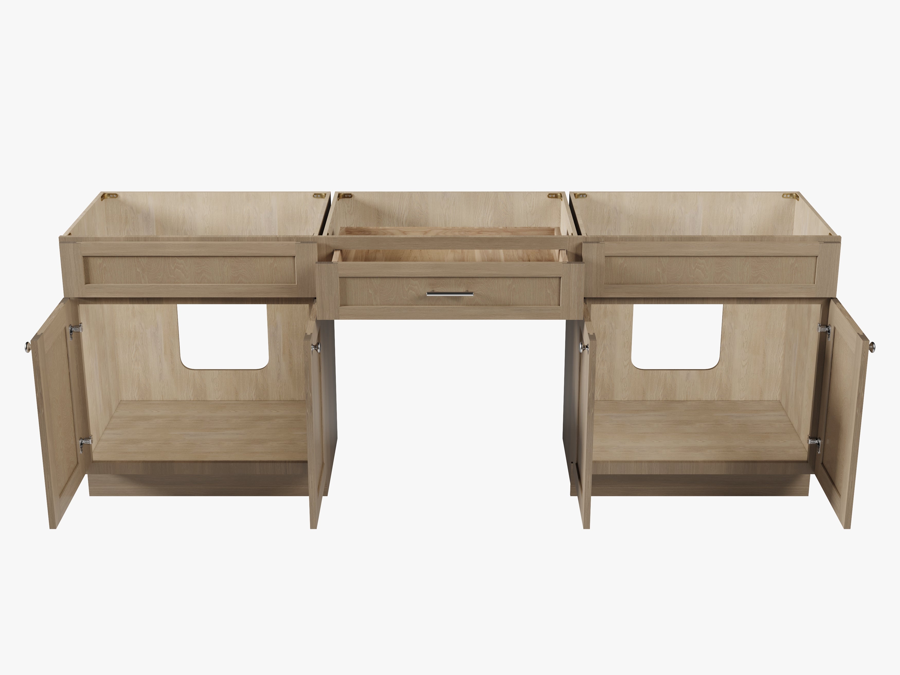 90'' Double Bathroom Vanity Base Only