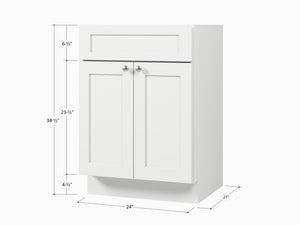 Disar 24" Bathroom Vanity Base Only