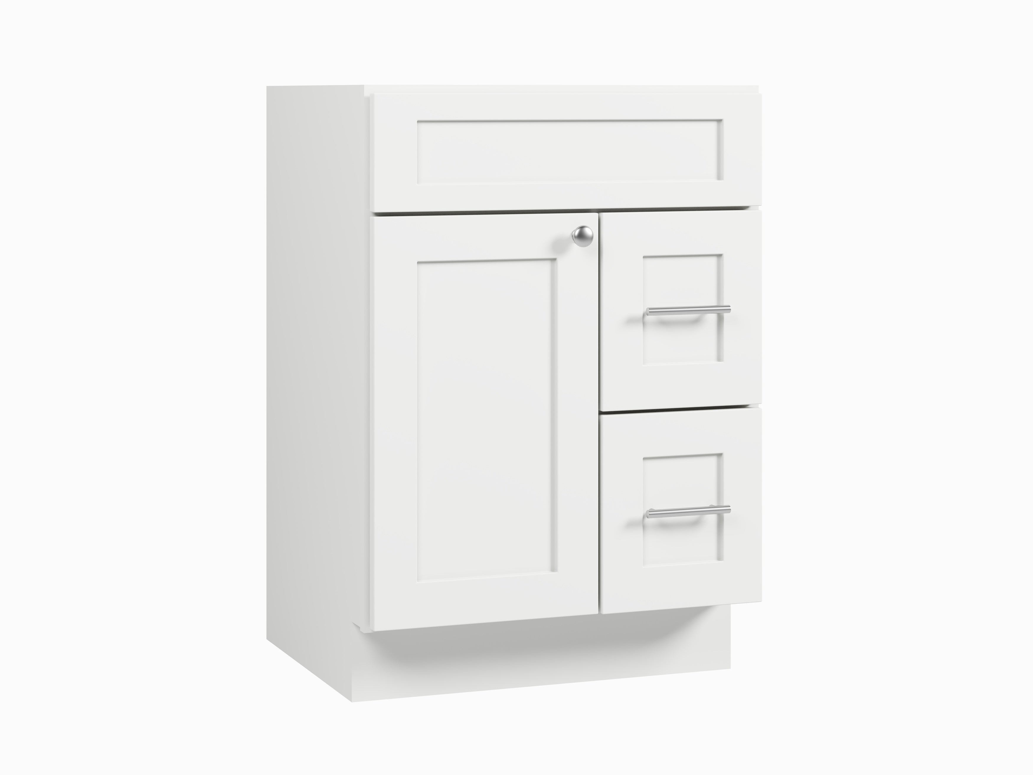 24'' Single Bathroom Vanity Base Only Drawer Right