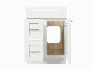 24'' Single Bathroom Vanity Base Only Drawer left