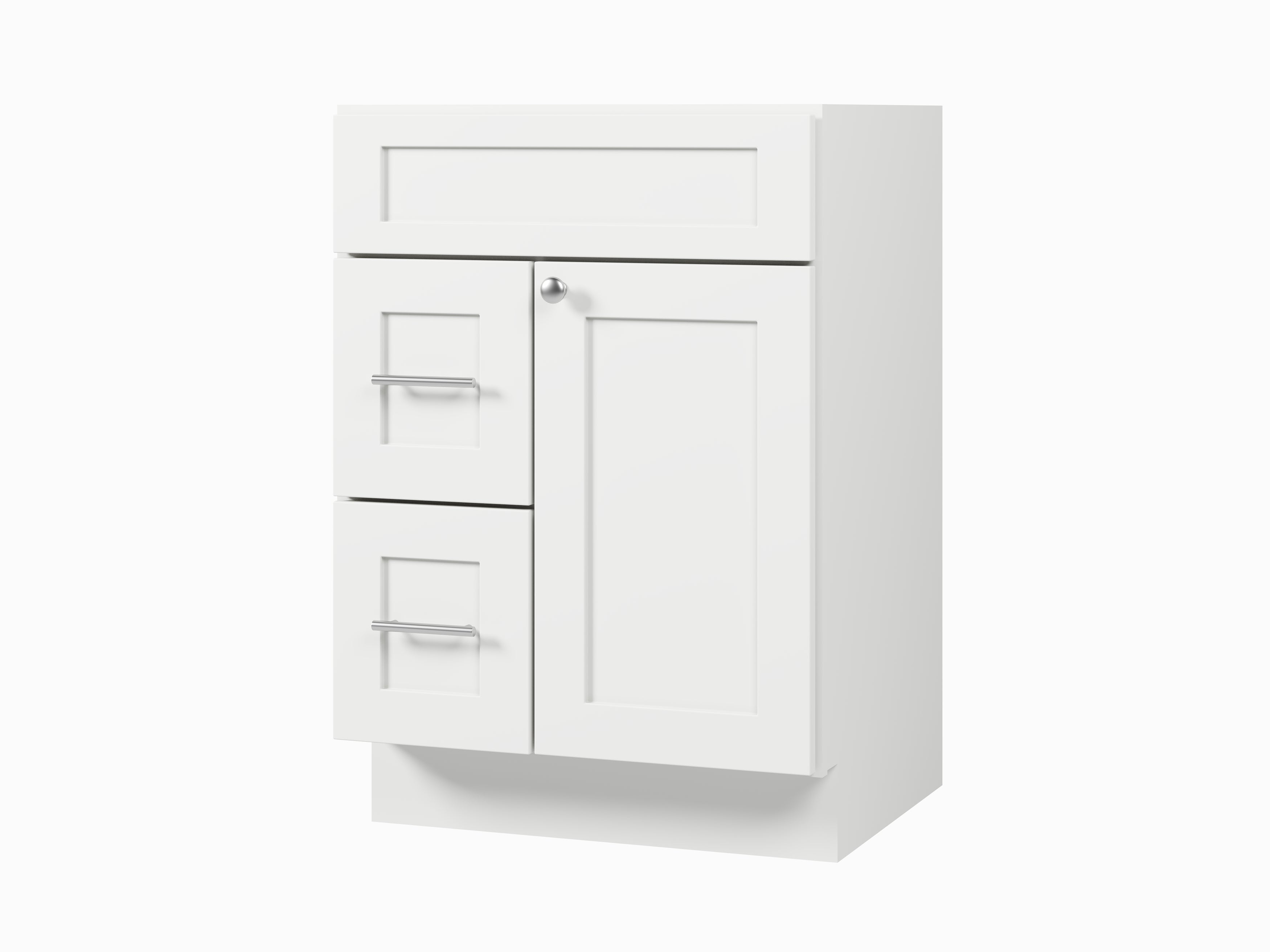 24'' Single Bathroom Vanity Base Only Drawer left