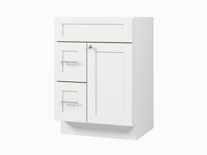 24'' Single Bathroom Vanity Base Only Drawer left