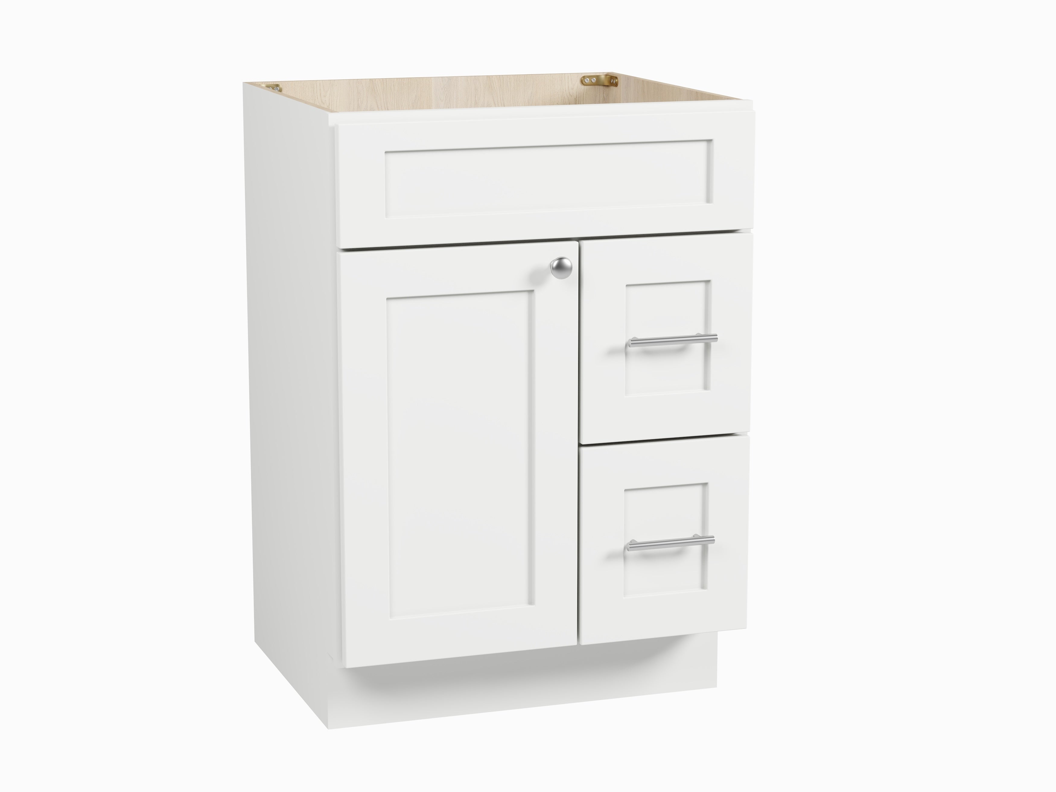 24'' Single Bathroom Vanity Base Only Drawer Right