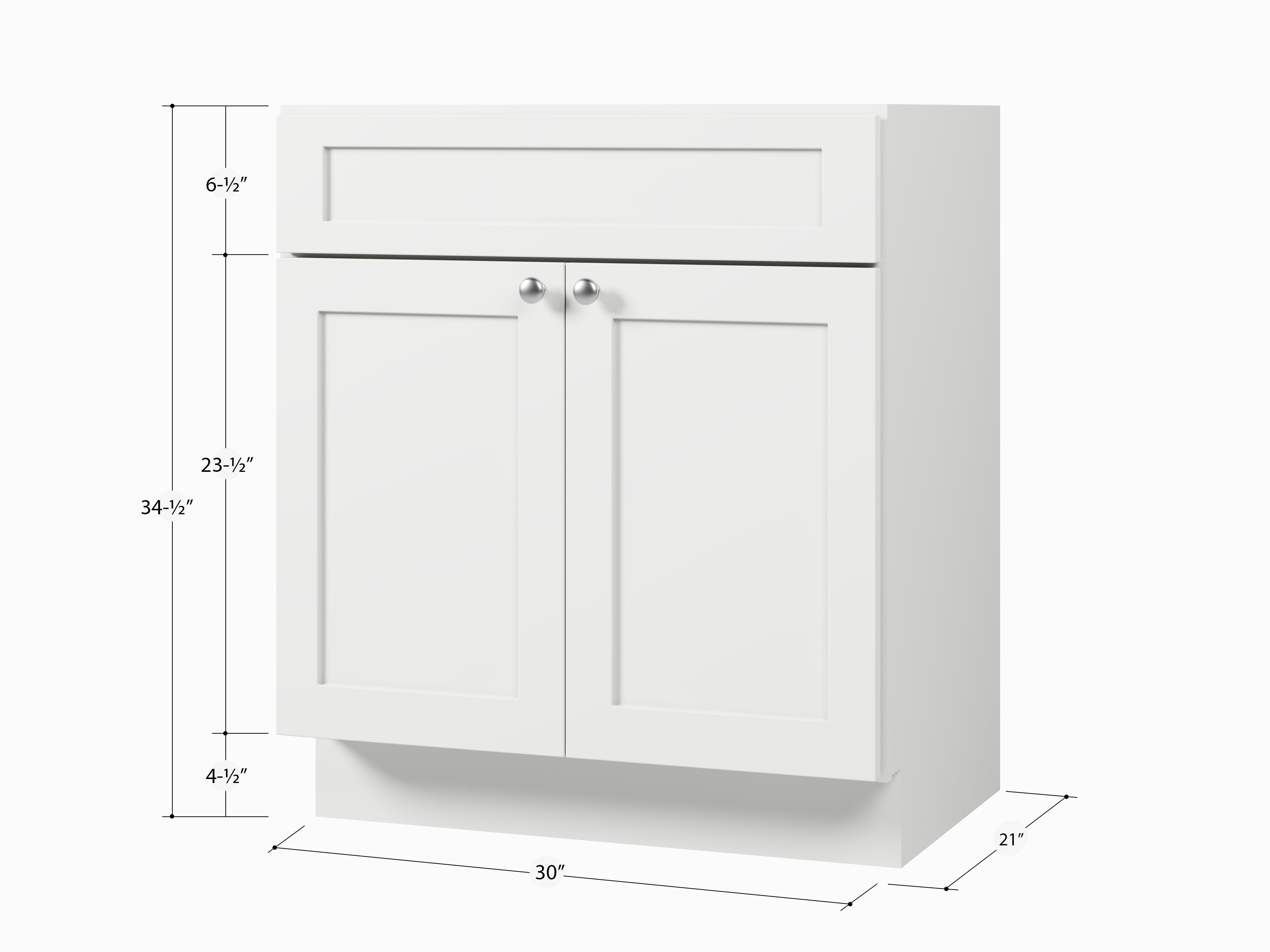 Disar 30'' Bathroom Vanity Base Only