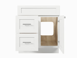 Disar 30'' Bathroom Vanity With Left Drawer Base Only