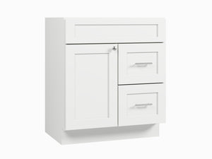 Disar 30'' Bathroom Vanity With Drawer Right Base Only
