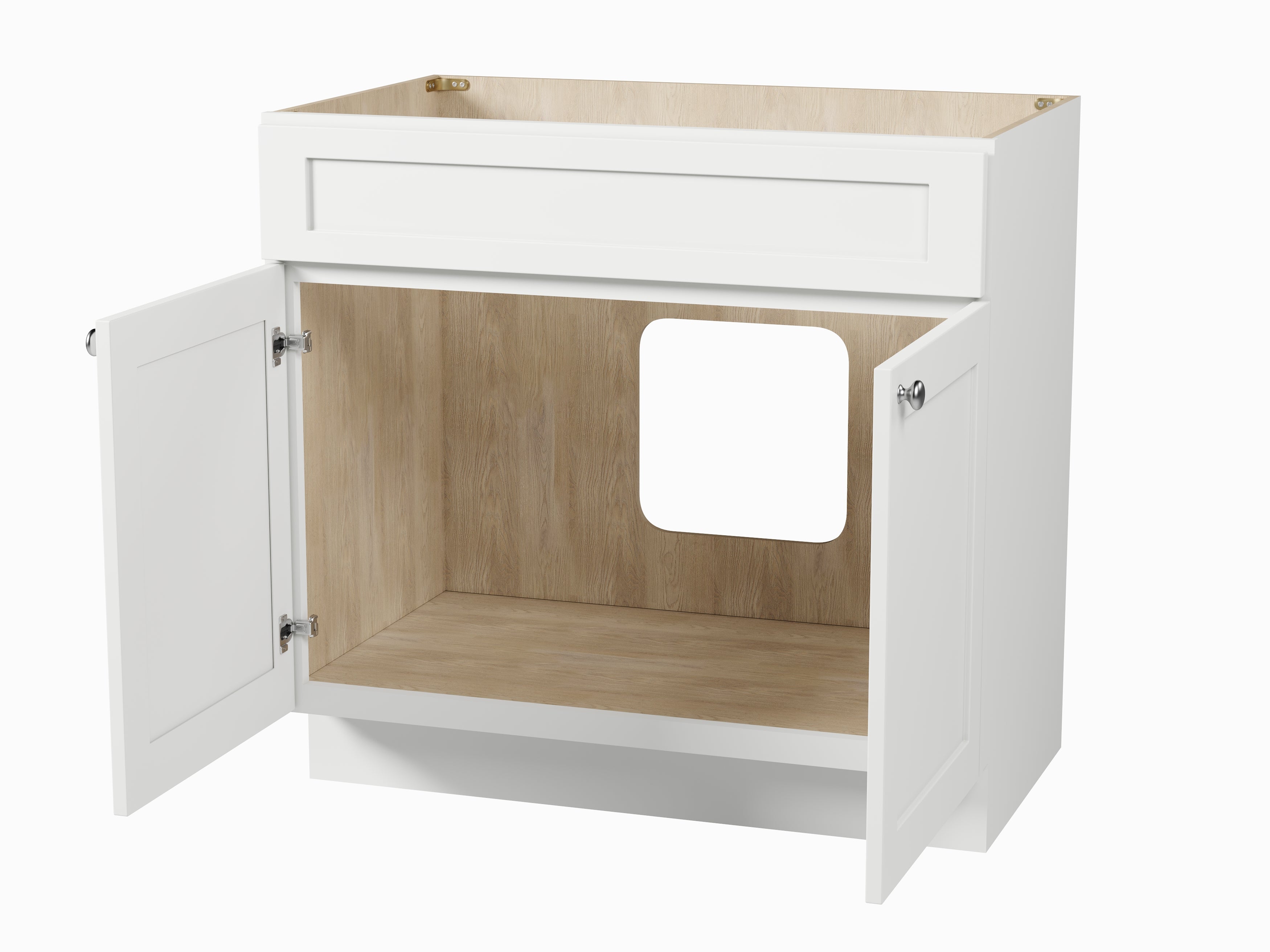 Disar 36'' Vanity Cabinet Solid Wood Plywood Base Only