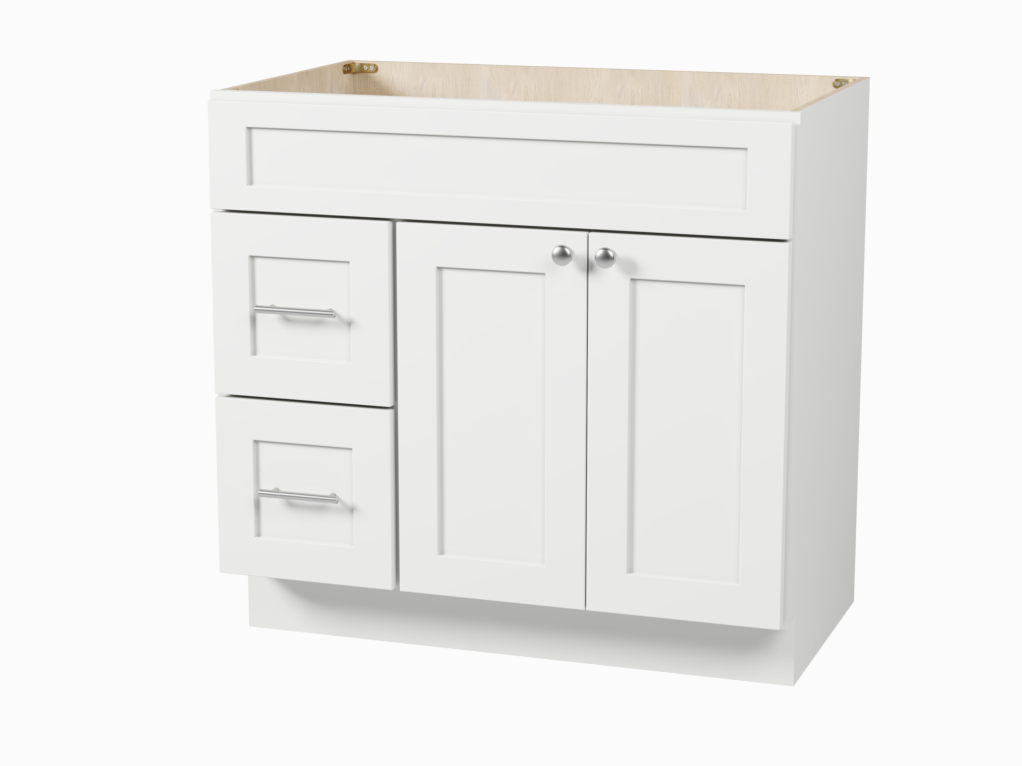 Disar 36'' Bathroom Vanity With Drawer Left Base Only
