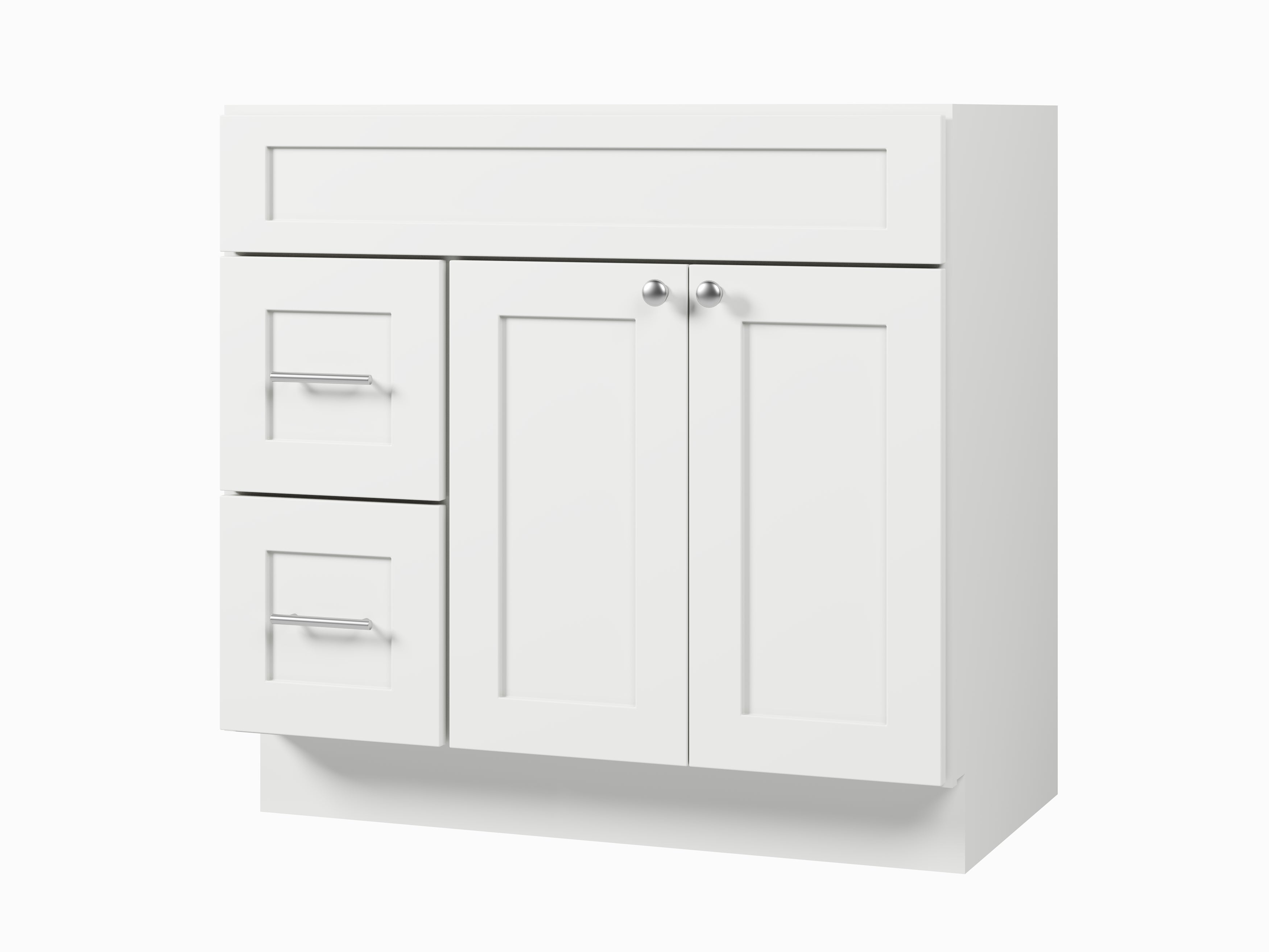 Disar 36'' Bathroom Vanity With Drawer Left Base Only