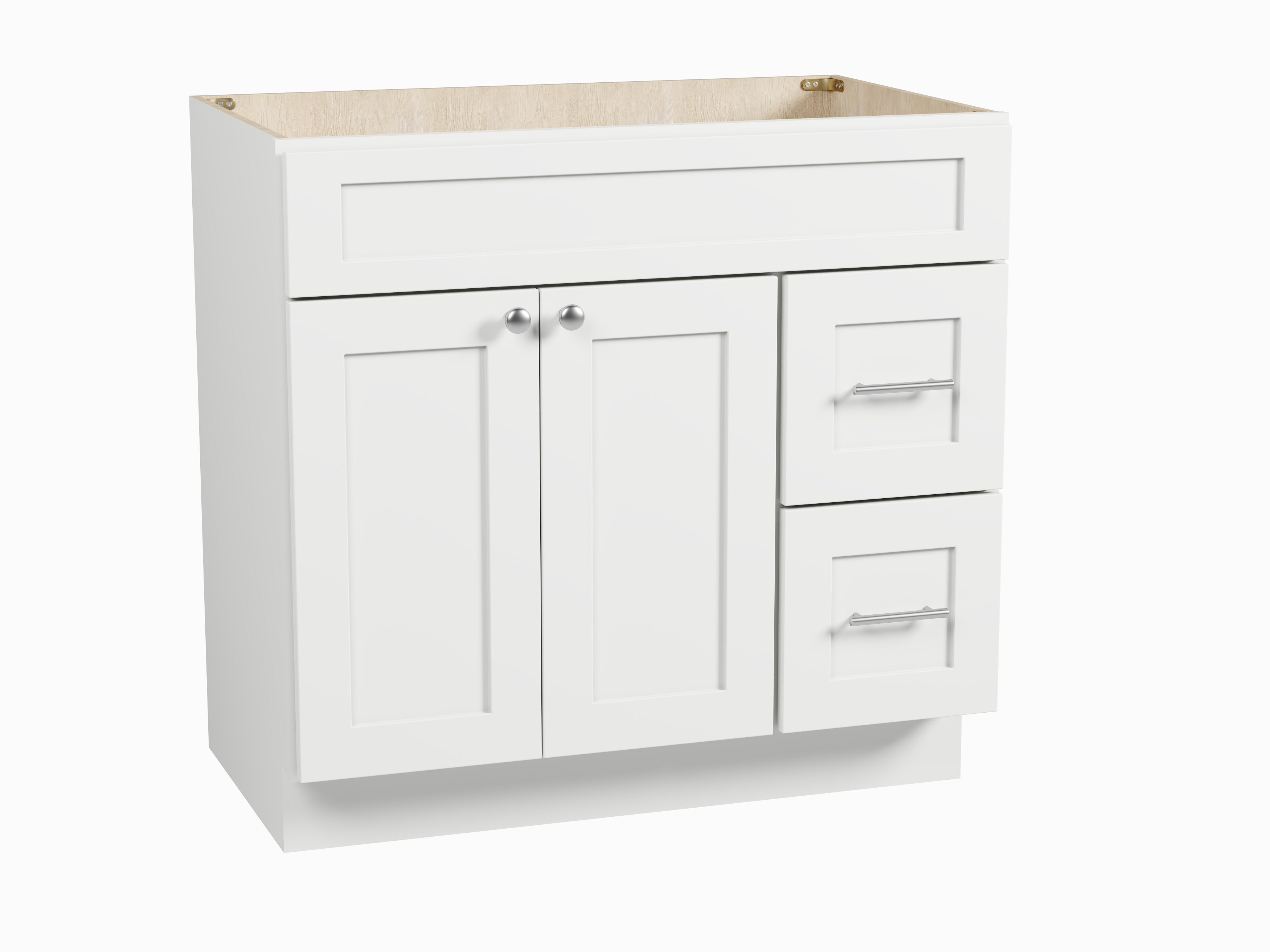 Disar 36'' Bathroom Vanity With Drawer Right Base Only