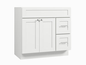 Disar 36'' Bathroom Vanity With Drawer Right Base Only