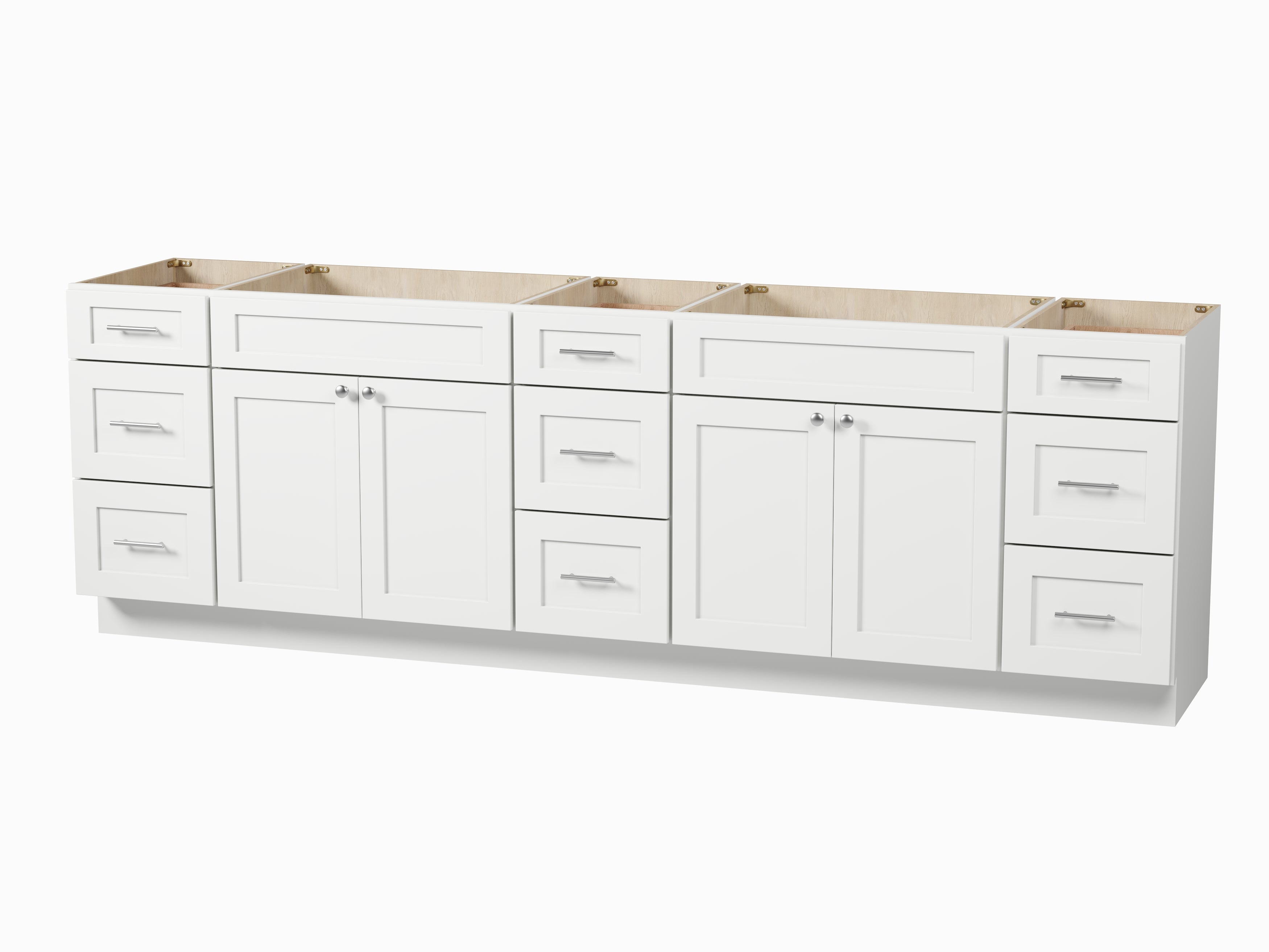 Disar 105'' Double Bathroom Vanity Base only