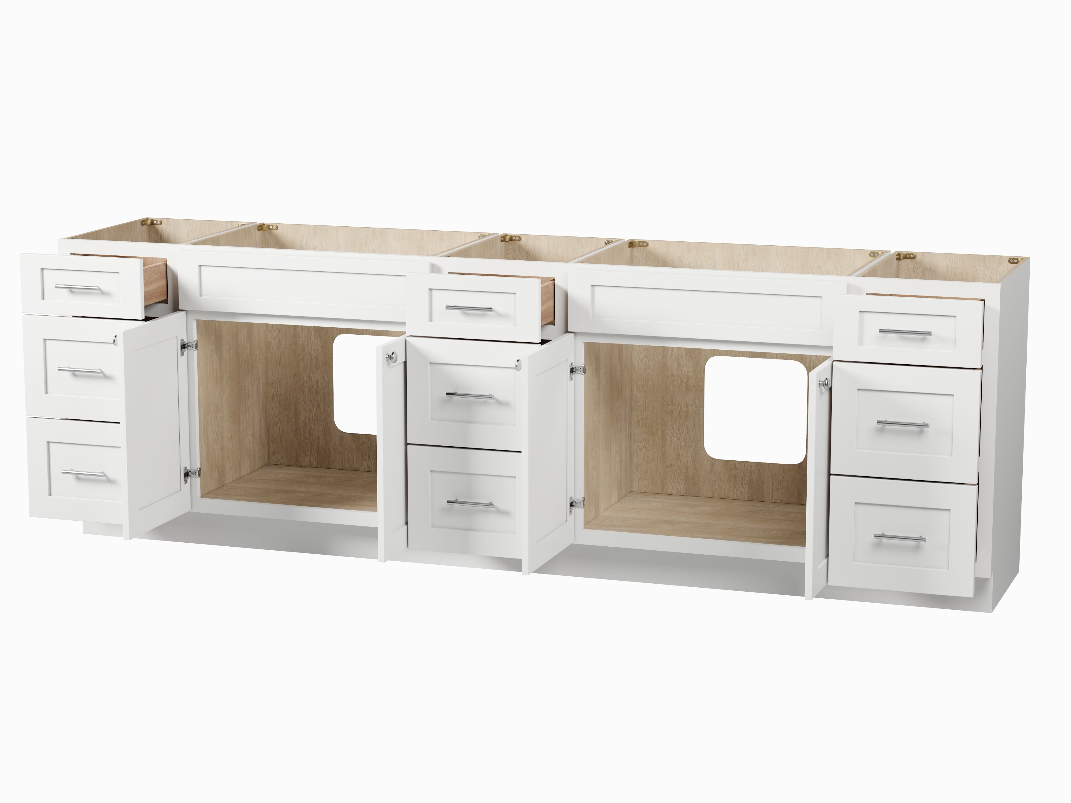 Disar 105'' Double Bathroom Vanity Base only