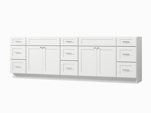 Disar 105'' Double Bathroom Vanity Base only