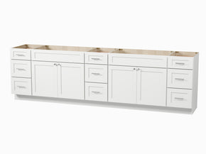 117'' Double Bathroom Vanity Base only
