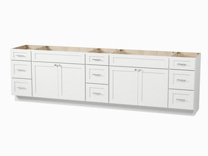 117'' Double Bathroom Vanity Base only