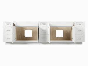117'' Double Bathroom Vanity Base only