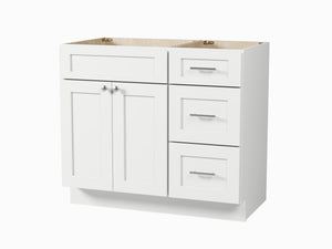 Disar 39'' Single Bathroom Vanity With Drawer (Right Base Only)