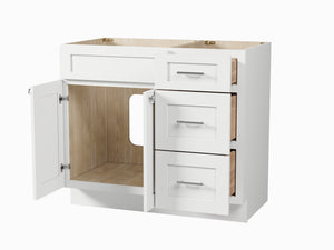 Disar 39'' Single Bathroom Vanity With Drawer (Right Base Only)