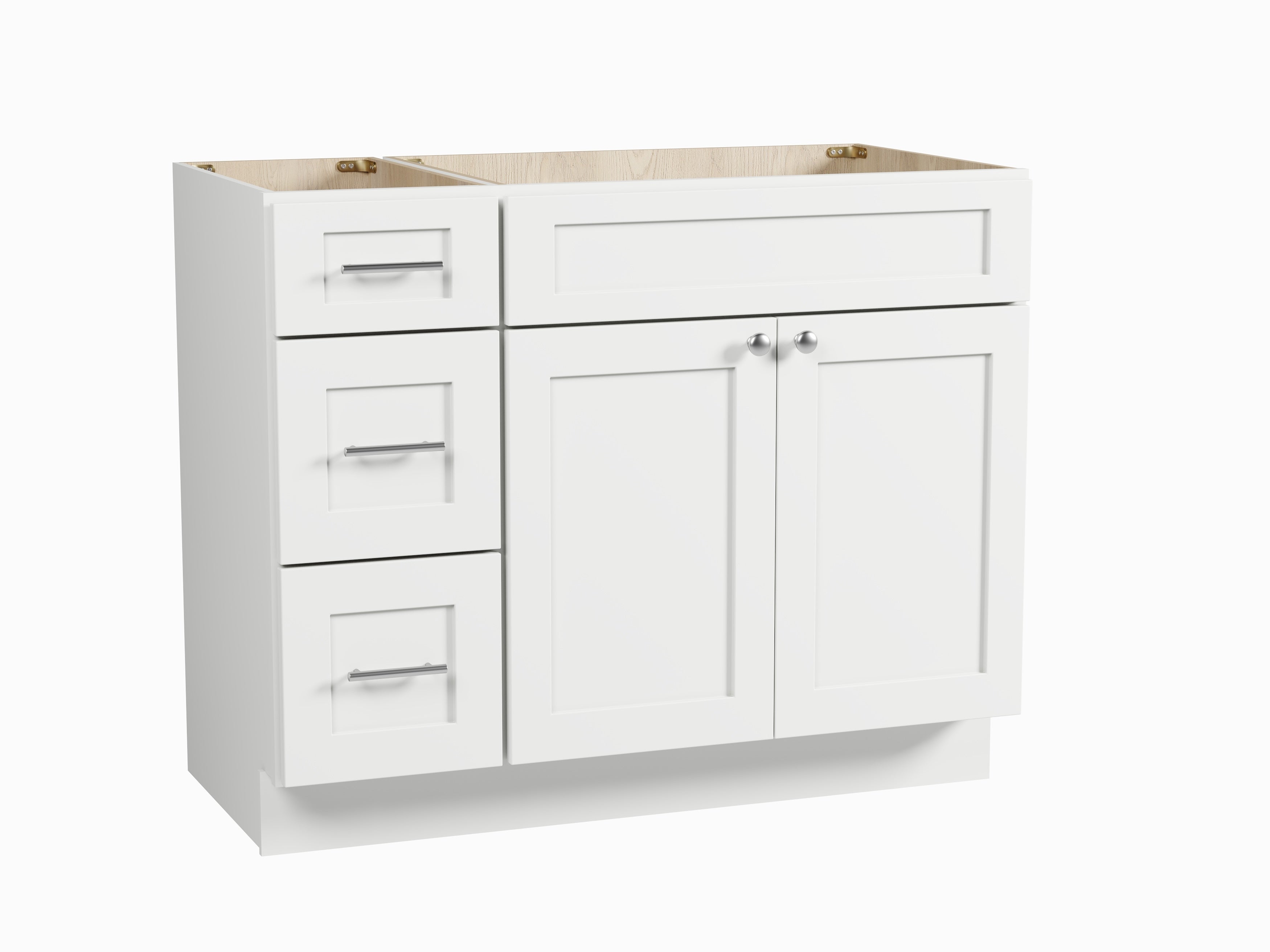 Disar 42" Single Bathroom Vanity Base Only in White