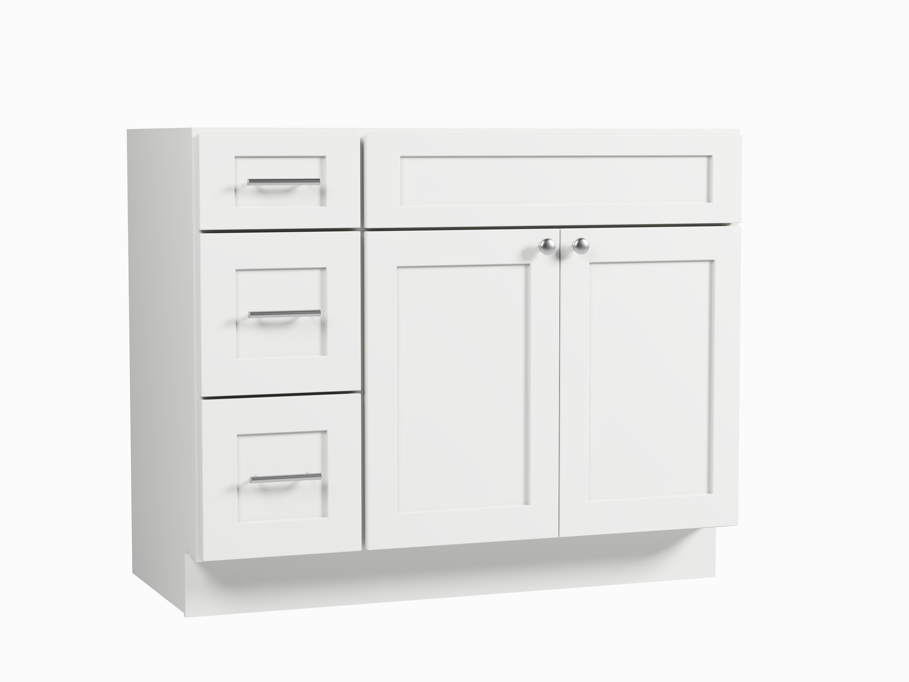 Disar 42" Single Bathroom Vanity Base Only in White