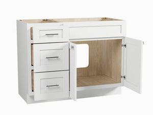 Disar 45'' Single Bathroom Vanity With Drawer Left Base Only