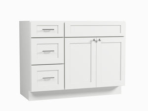 Disar 45'' Single Bathroom Vanity With Drawer Left Base Only