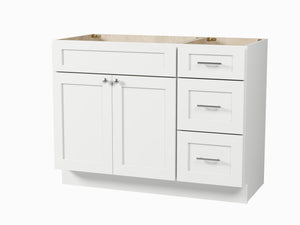 Disar 45'' Single Bathroom Vanity With Drawer Right Base Only