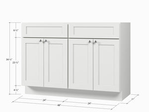 Disar 48'' Double Bathroom Vanity Base Only