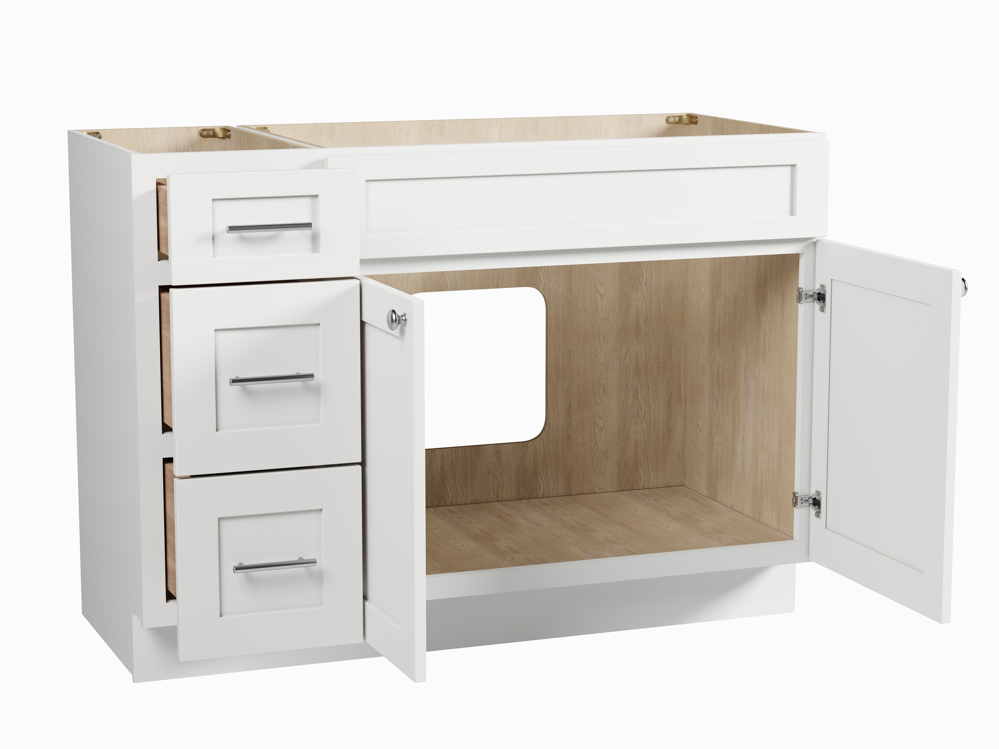 Disar 48" Single Bathroom Vanity Base with Left Drawers