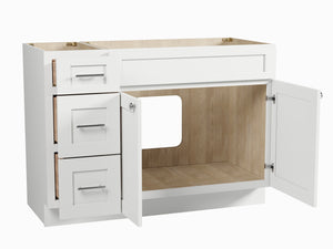 Disar 48" Single Bathroom Vanity Base with Left Drawers
