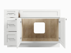 Disar 48" Single Bathroom Vanity Base with Left Drawers